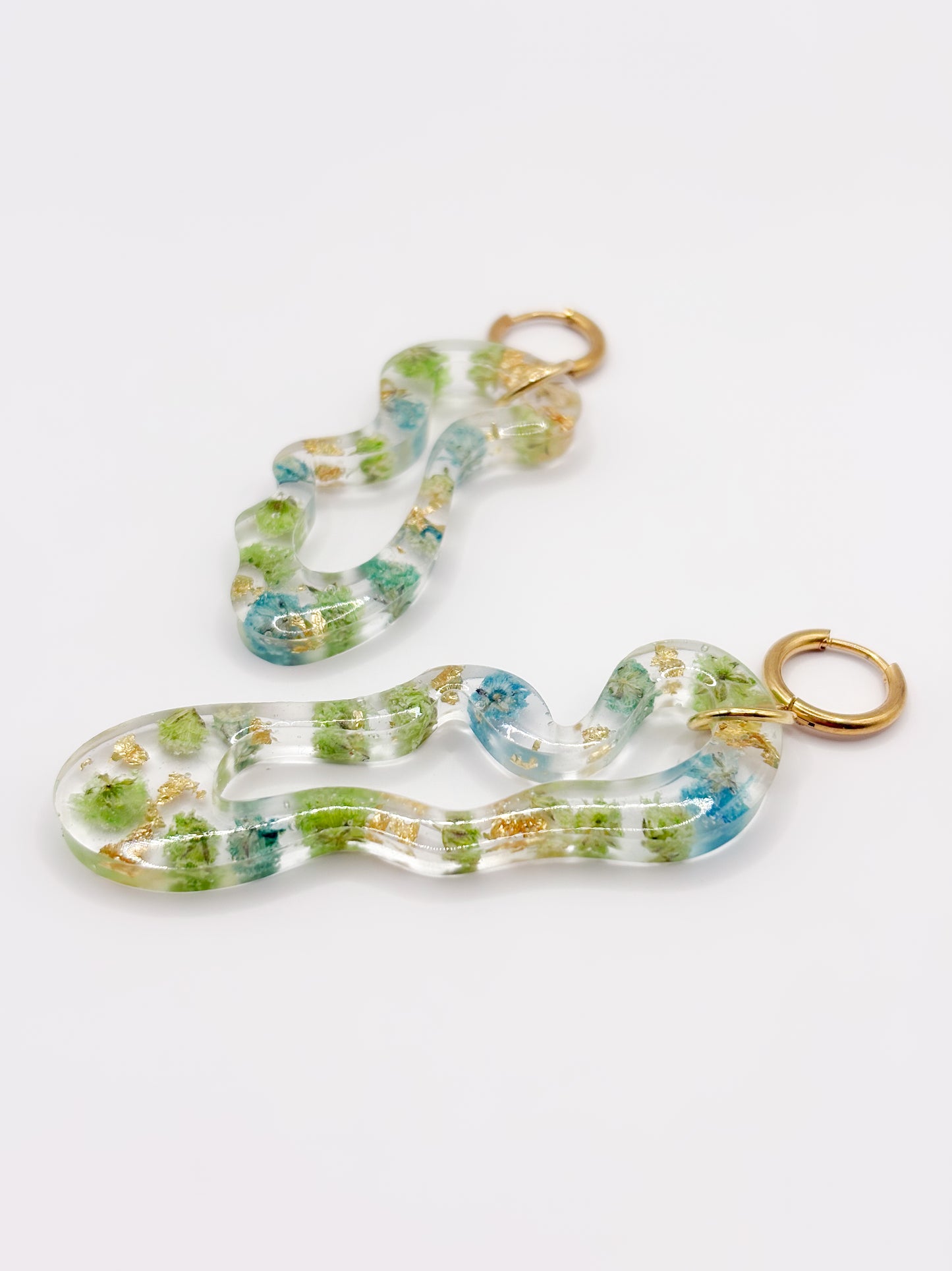 Forgotten Gardens Asymmetric Organic Earrings