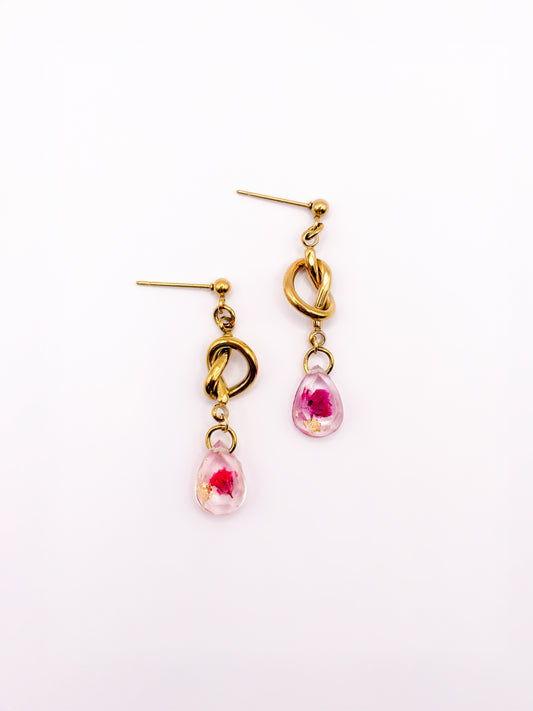 GirlMeetsDenHaag x CH Design Teardrop Knot Drop Earrings