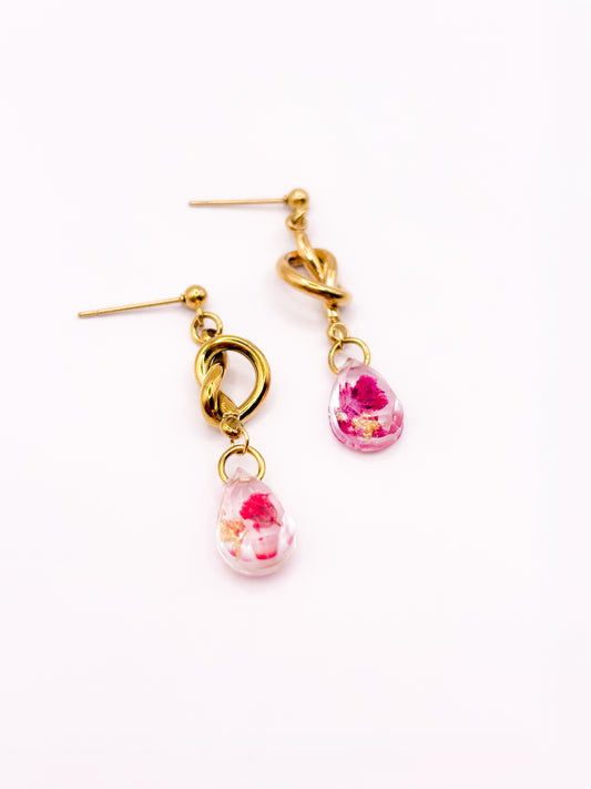 GirlMeetsDenHaag x CH Design Teardrop Knot Drop Earrings