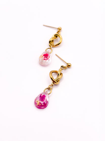 GirlMeetsDenHaag x CH Design Teardrop Knot Drop Earrings