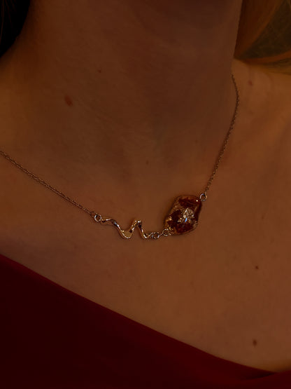 The Final Chapter Liquid Pebble Necklace