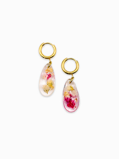 Strawberry Lemonade Teardrop Earrings