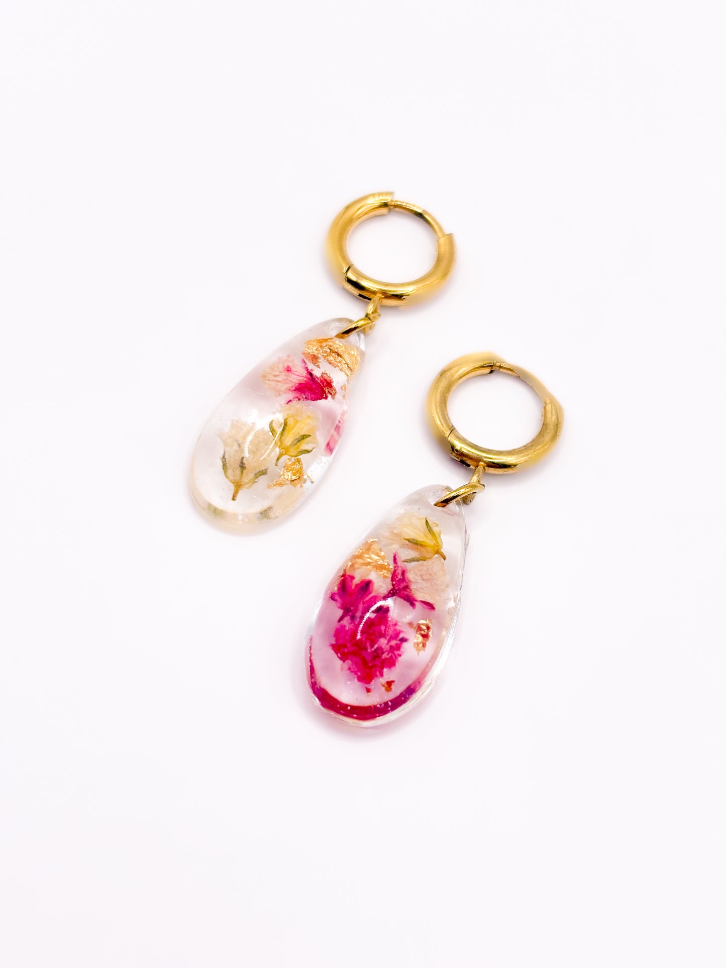 Strawberry Lemonade Teardrop Earrings