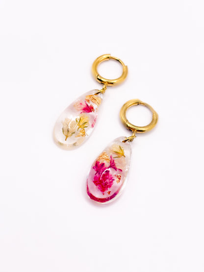 Strawberry Lemonade Teardrop Earrings