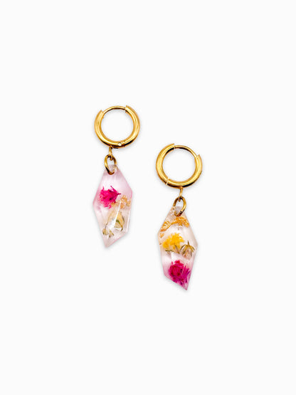 Strawberry Lemonade Faceted Earrings
