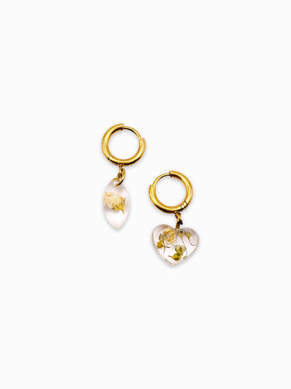Strawberry Lemonade Asymmetric Earrings