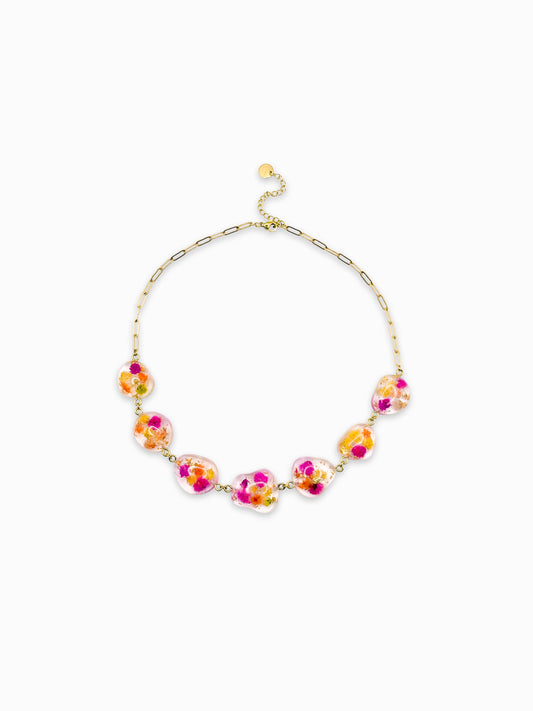 Fleur de Soleil Pebble Necklace