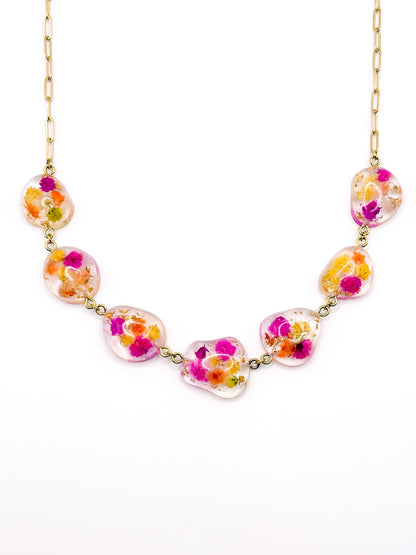 Fleur de Soleil Pebble Necklace