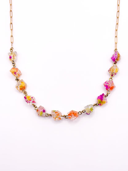 Fleur de Soleil Crystal Necklace
