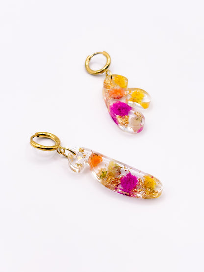 Fleur de Soleil Mini Asymmetric Organic Earrings