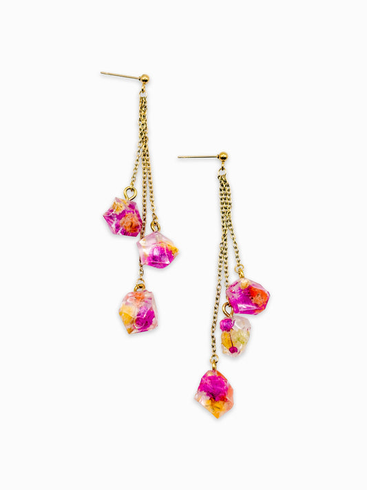 Fleur de Soleil Chandelier Drop Earrings