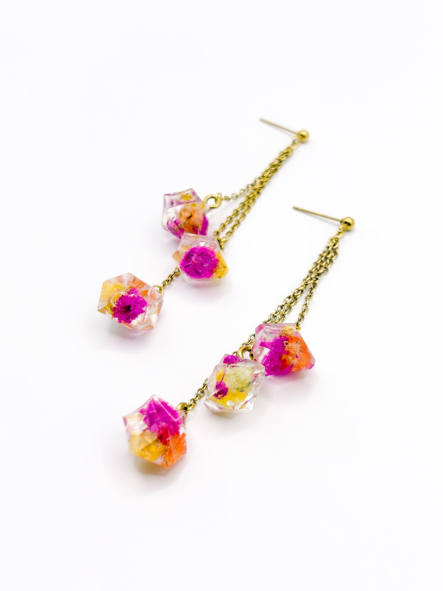 Fleur de Soleil Chandelier Drop Earrings