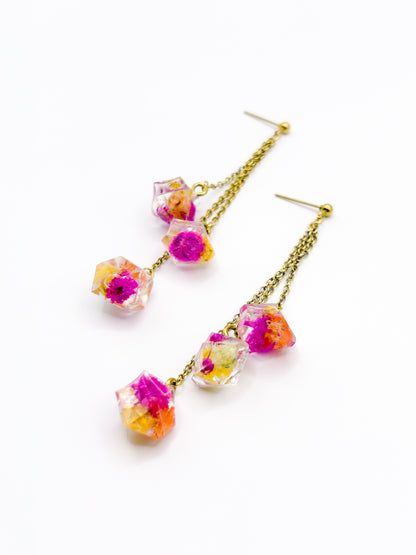 Fleur de Soleil Chandelier Drop Earrings