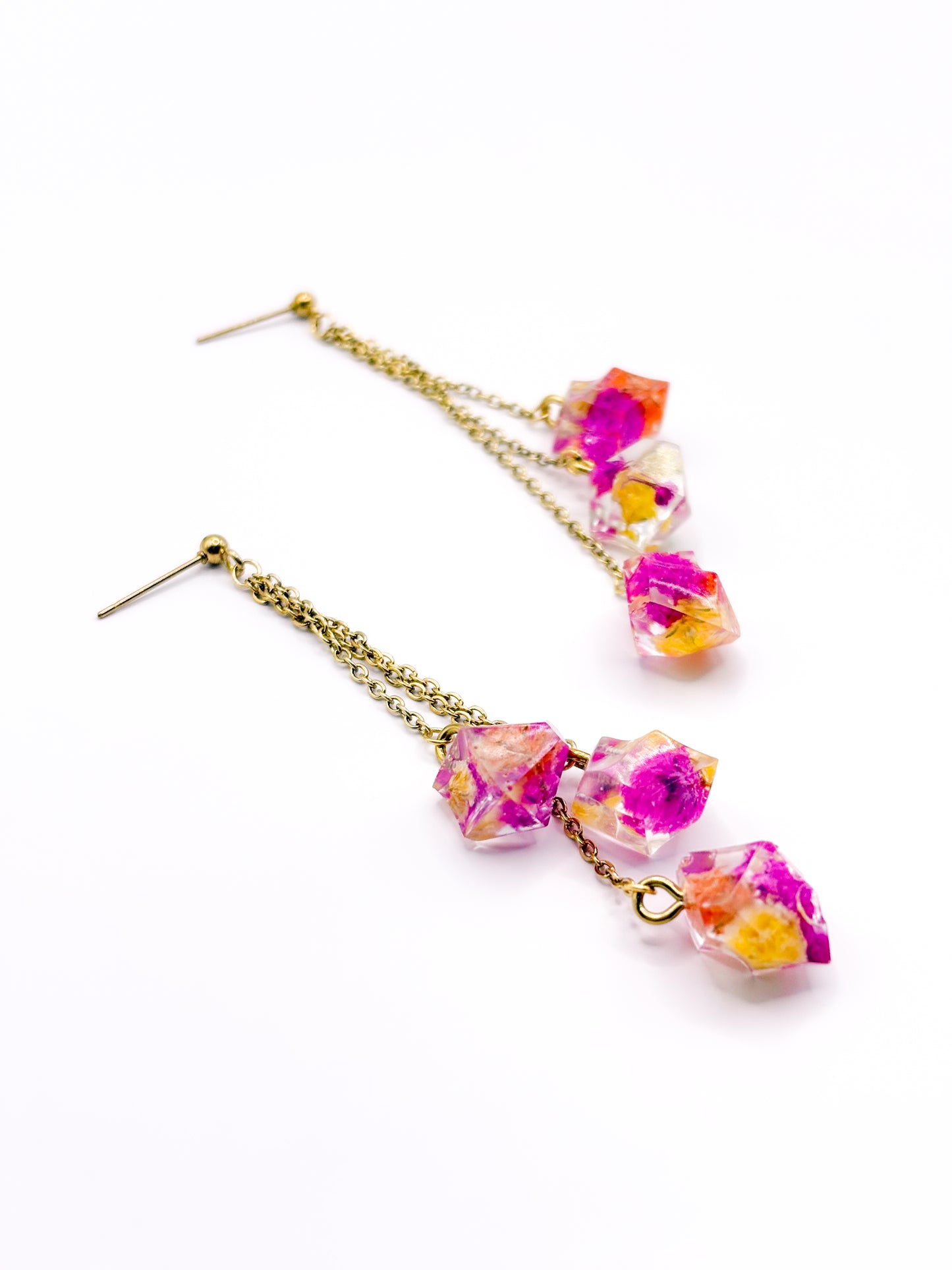 Fleur de Soleil Chandelier Drop Earrings