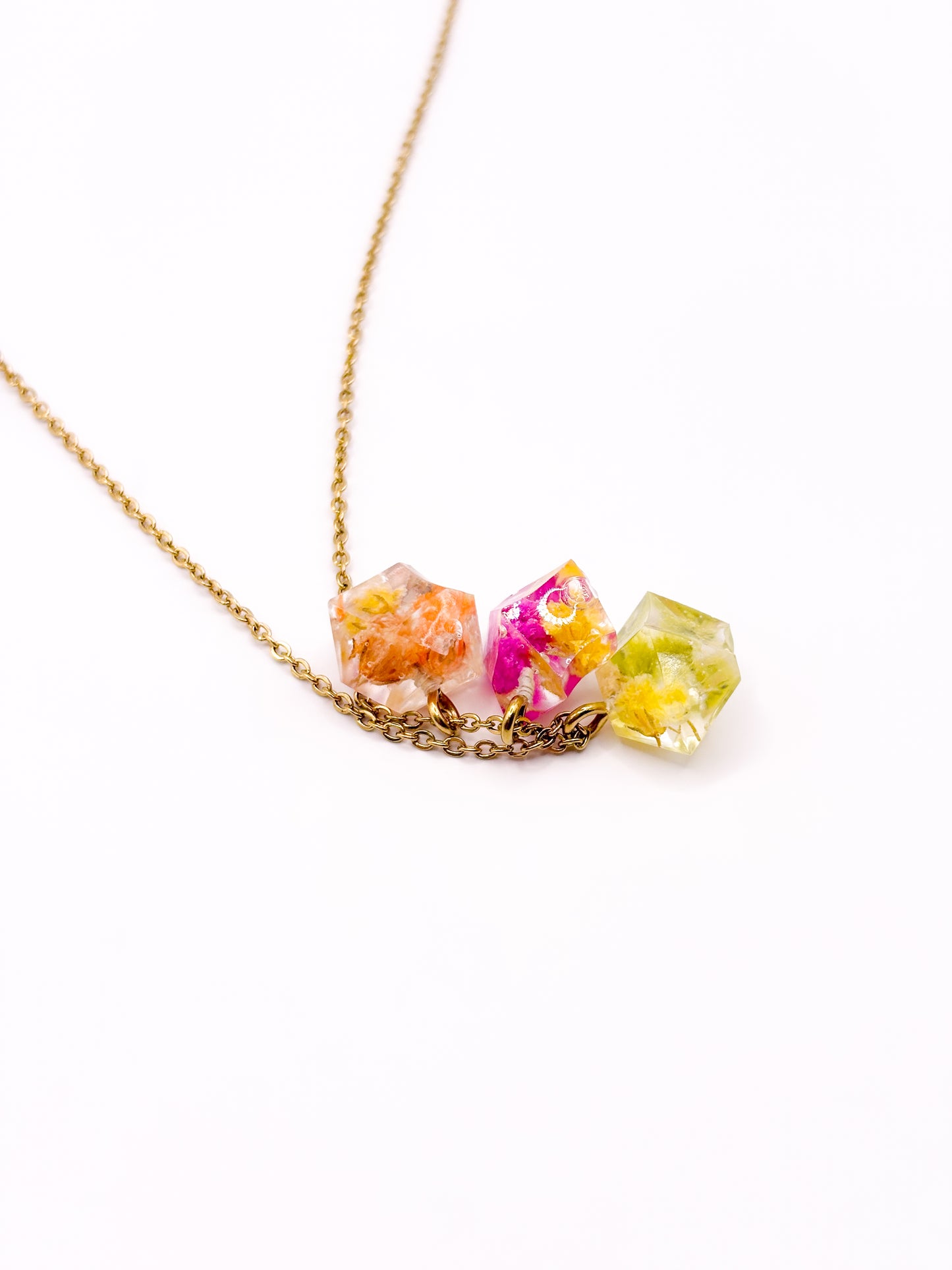Fleur de Soleil Crystal Cluster Necklace