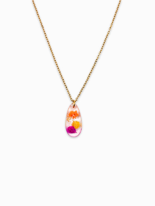 Fleur de Soleil Teardrop Necklace