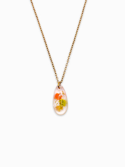 Fleur de Soleil Teardrop Necklace