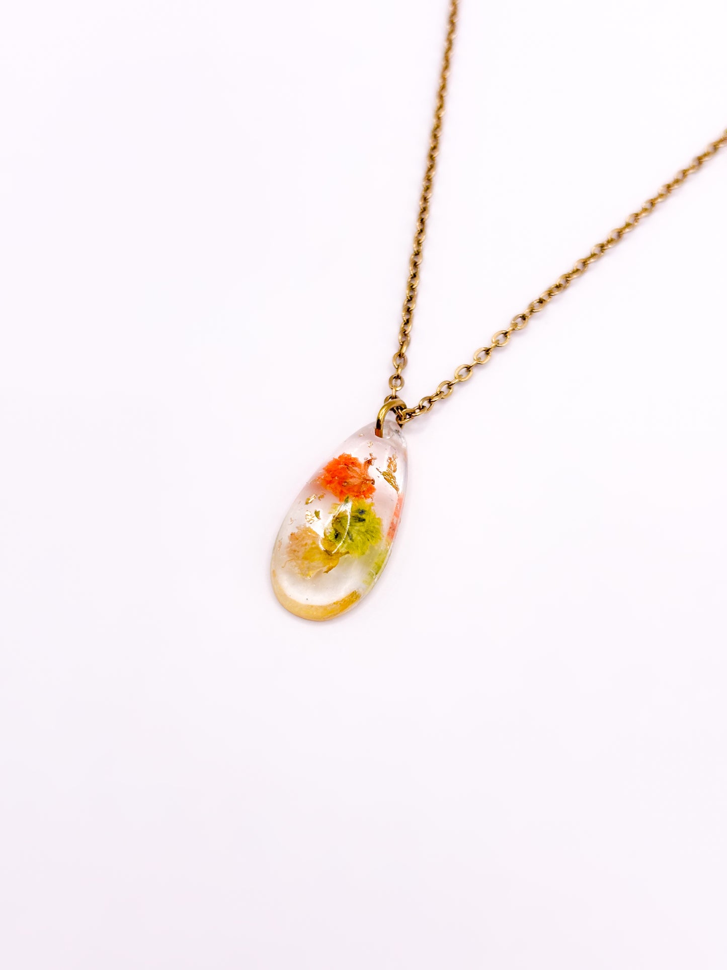 Fleur de Soleil Teardrop Necklace