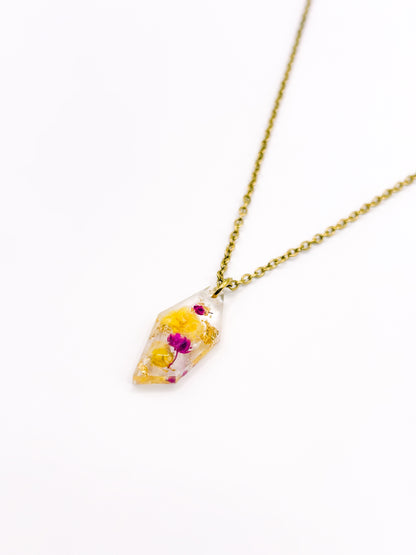 Fleur de Soleil Faceted Necklace
