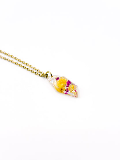 Fleur de Soleil Faceted Necklace