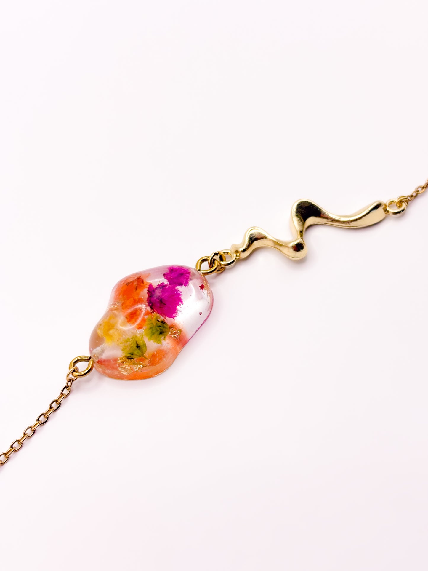 Fleur de Soleil Liquid Pebble Necklace