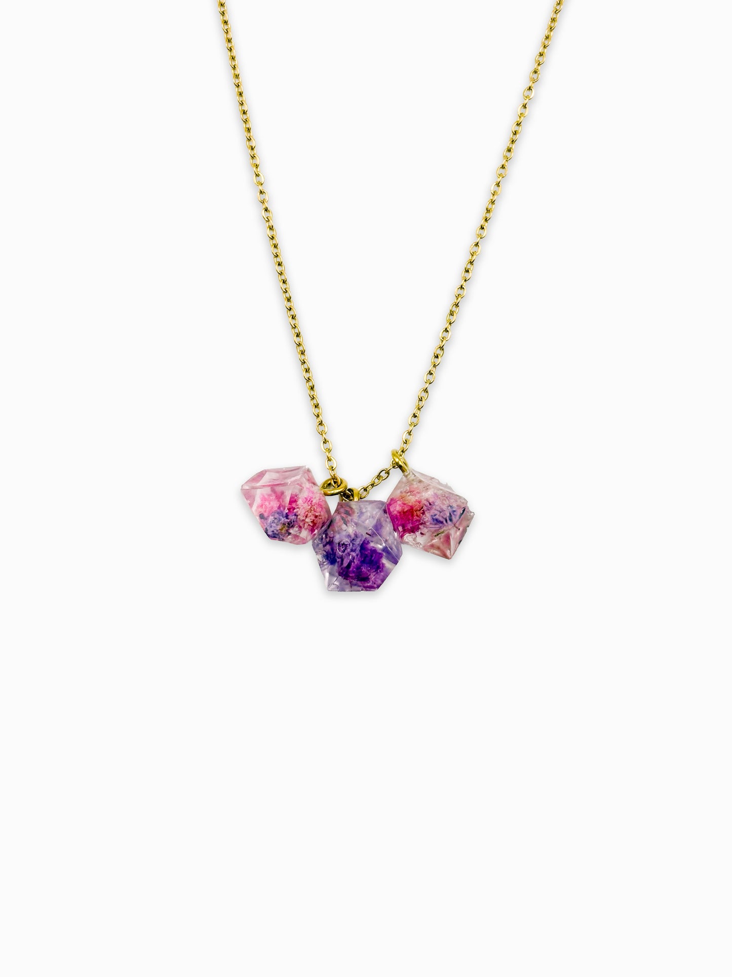 La Vie en Violet Crystal Cluster Necklace