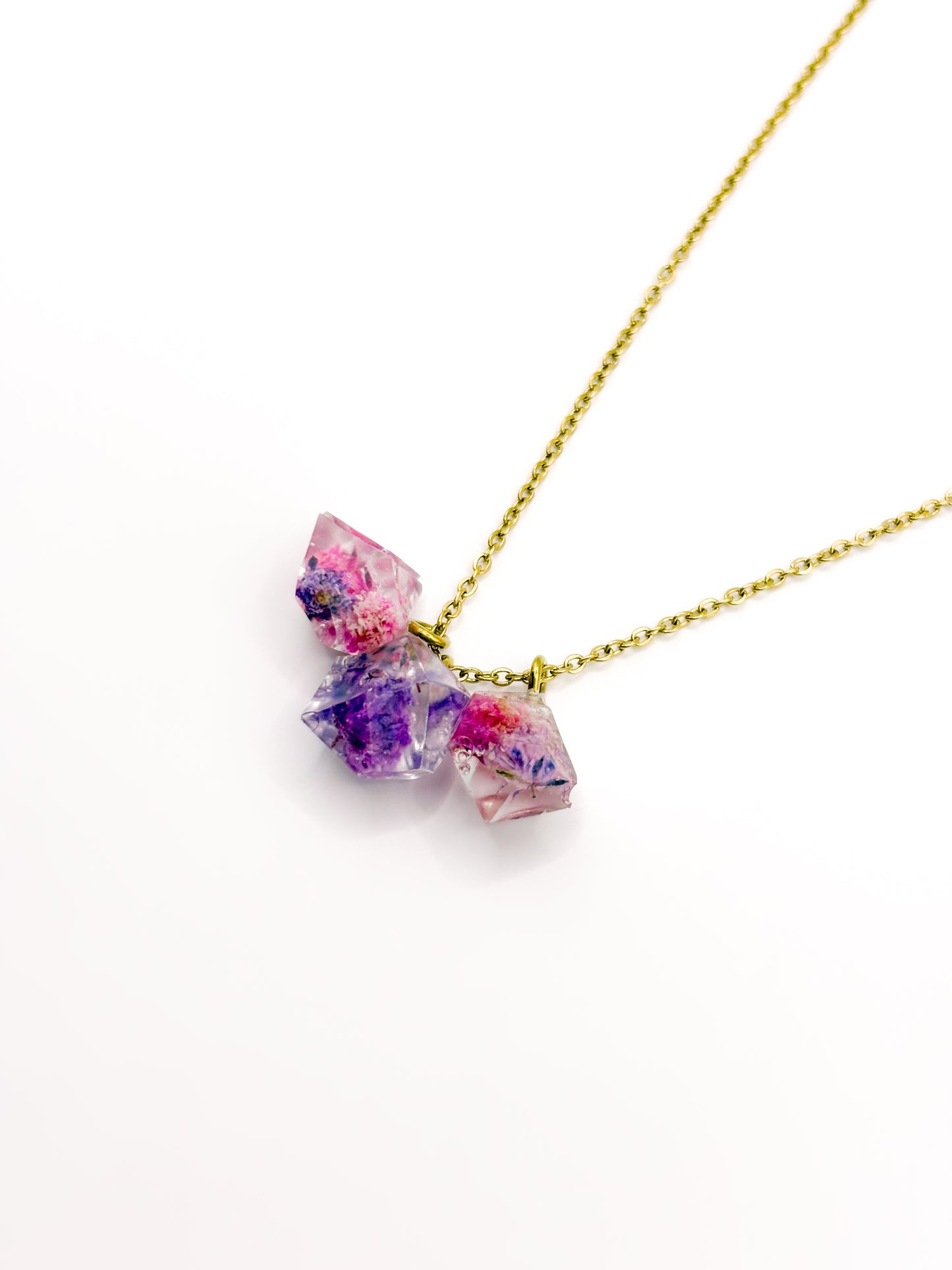 La Vie en Violet Crystal Cluster Necklace