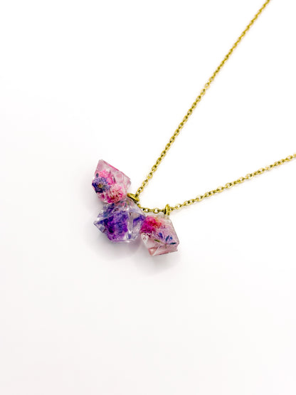 La Vie en Violet Crystal Cluster Necklace