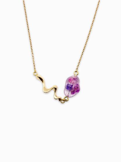La Vie en Violet Liquid Pebble Necklace