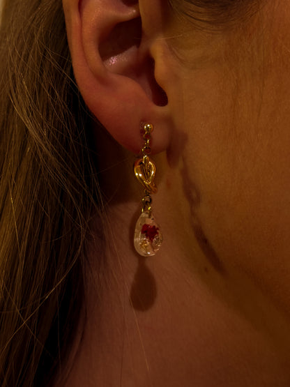 The Final Chapter Teardrop Knot Drop Earrings