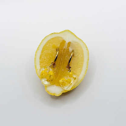 Limoncello Romance Emerald Cut Oorbellen