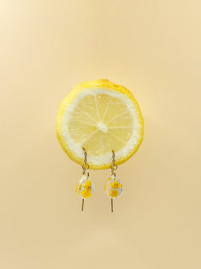 Limoncello Romance Teardrop Mini Threader Oorbellen