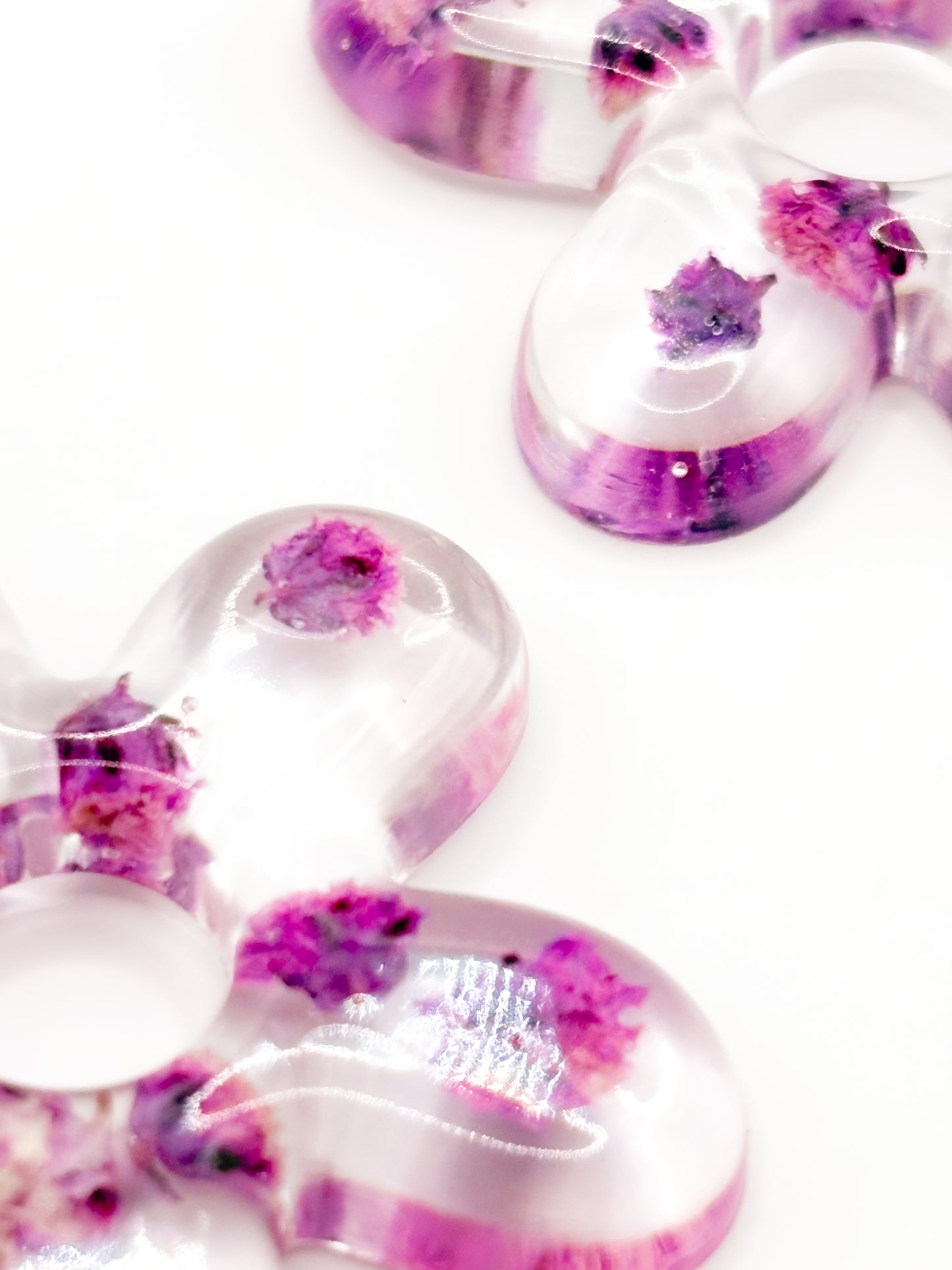 La Vie en Violet Organic Fleur Earrings
