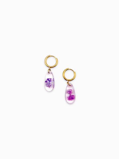 La Vie en Violet Teardrop Earrings