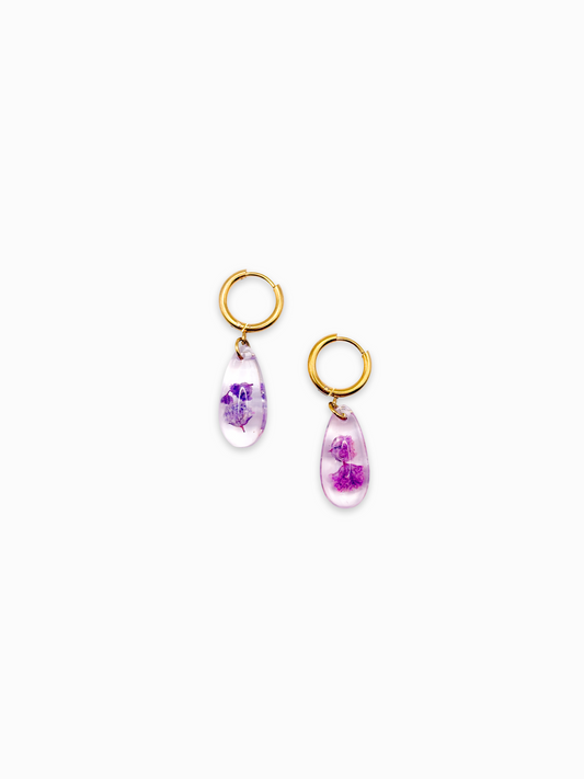 La Vie en Violet Teardrop Earrings