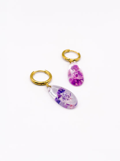 La Vie en Violet Teardrop Earrings