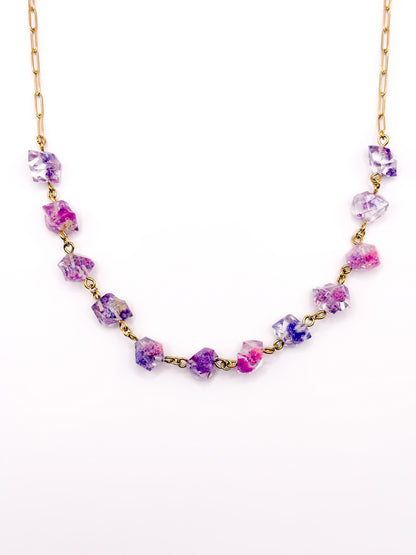 La Vie en Violet Crystal Necklace