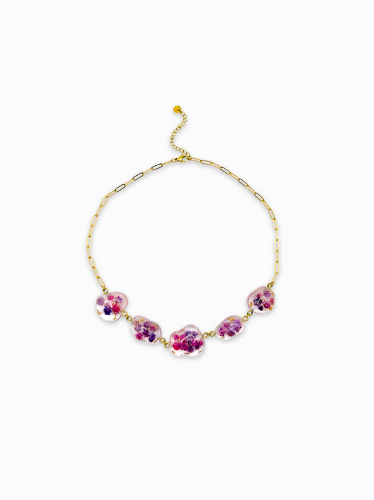 La Vie en Violet Pebble Necklace