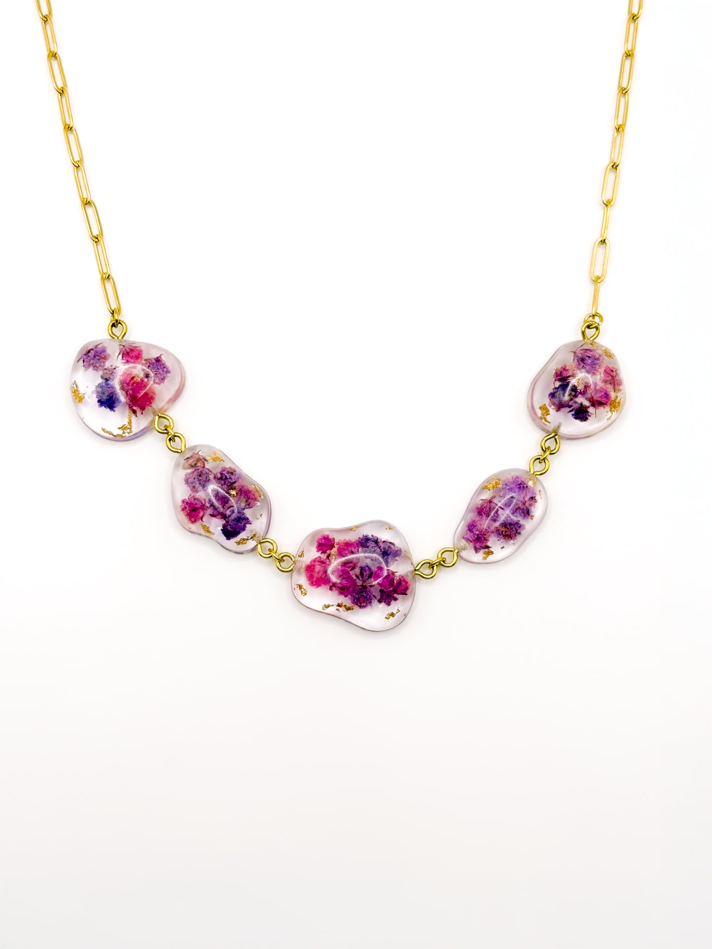 La Vie en Violet Pebble Necklace