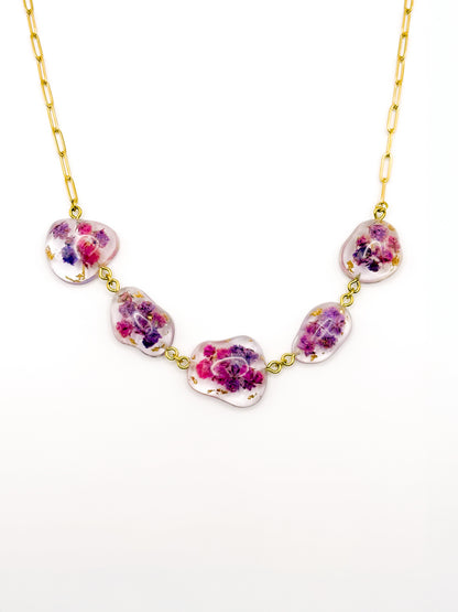 La Vie en Violet Pebble Necklace