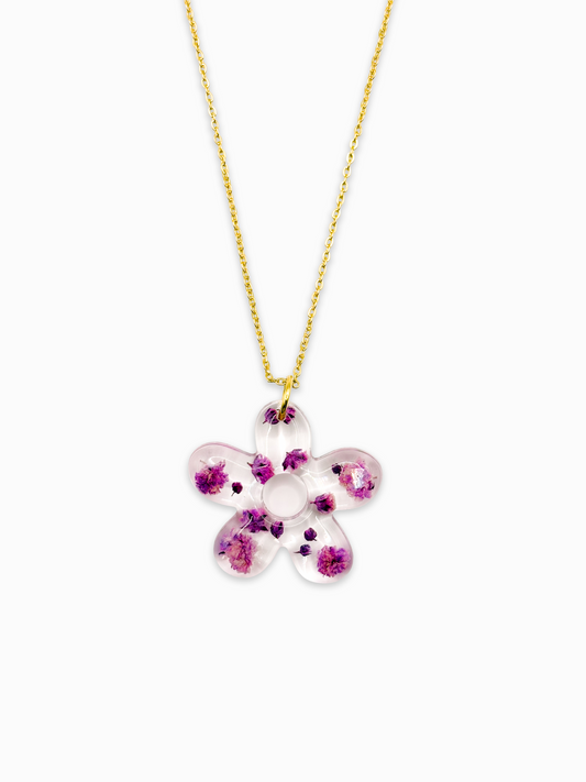La Vie en Violet Organic Fleur Necklace