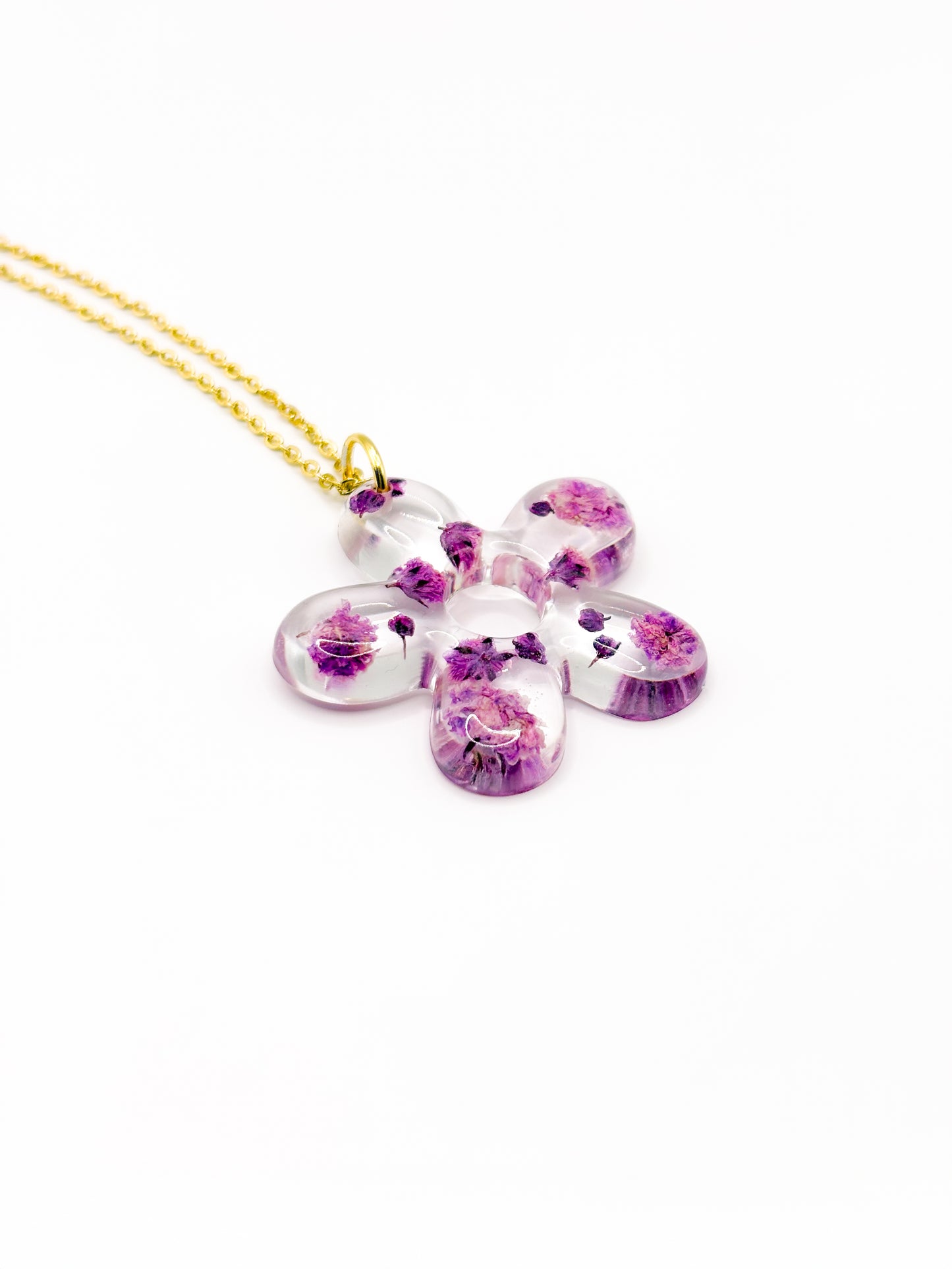 La Vie en Violet Organic Fleur Necklace