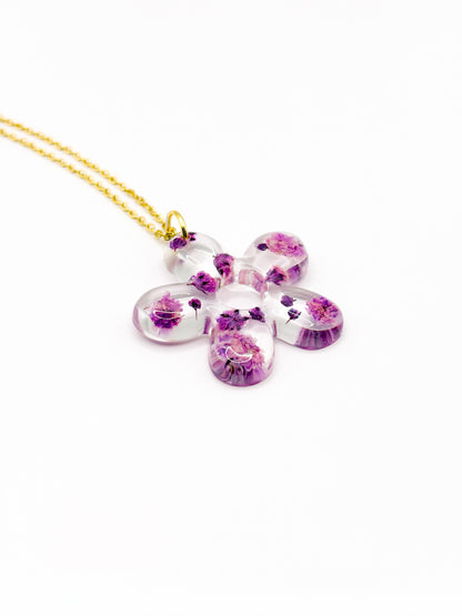 La Vie en Violet Organic Fleur Necklace