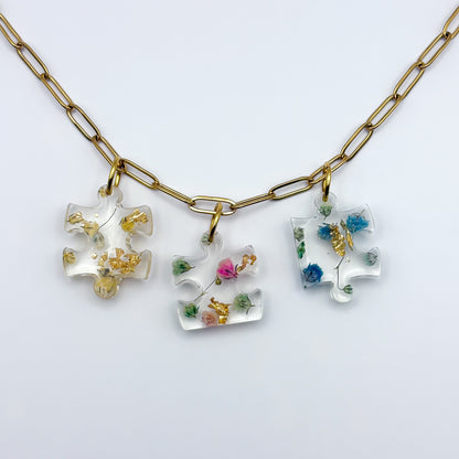 Jardin d'Été Confetti Puzzle Necklace