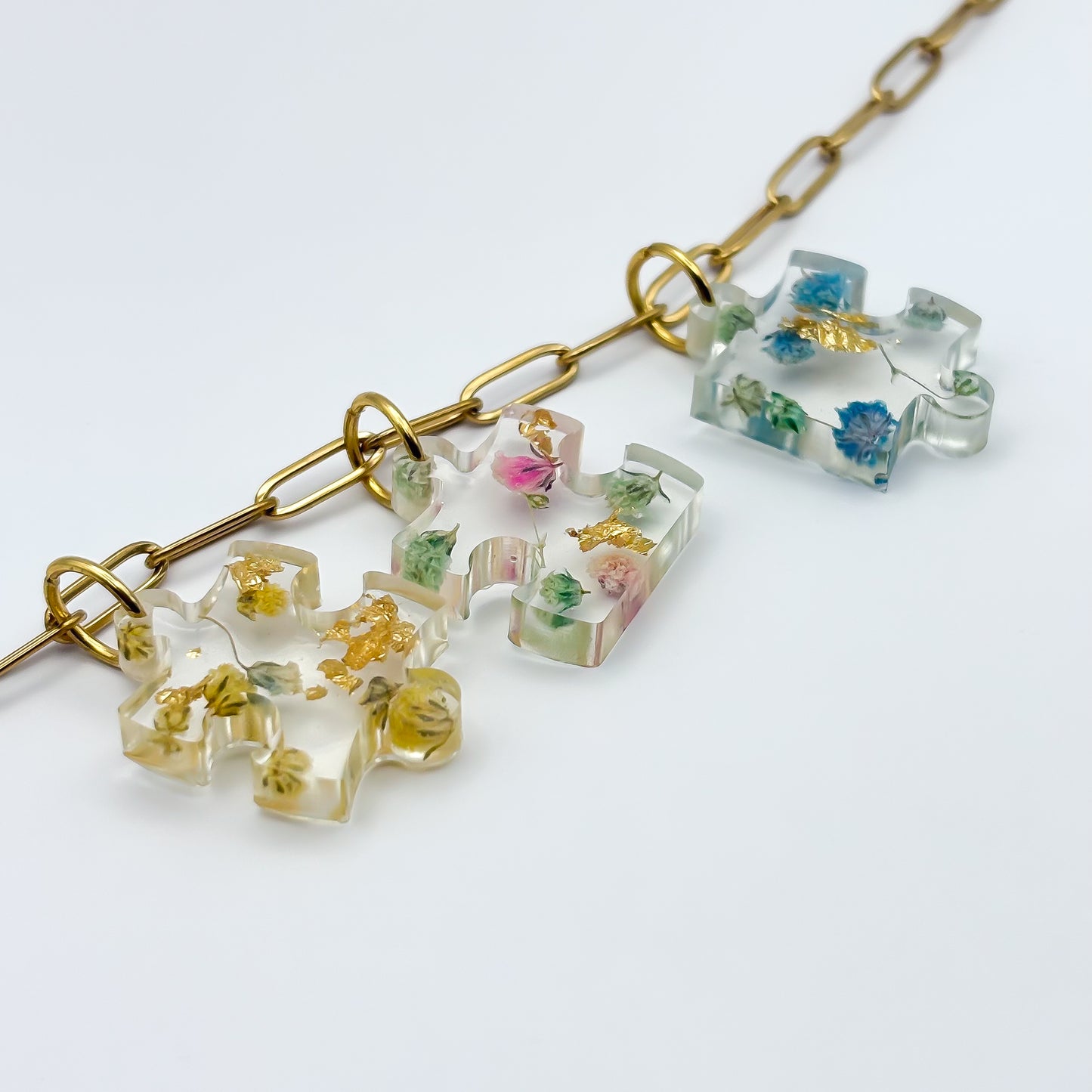 Jardin d'Été Confetti Puzzle Necklace