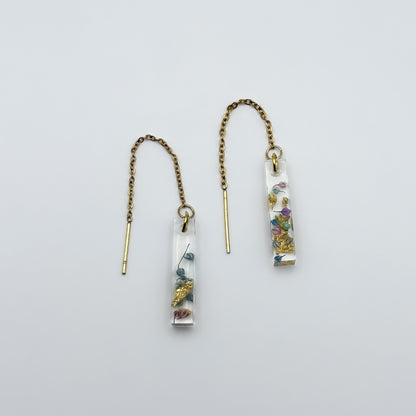 Jardin d'Été Linear Mini Threader Earrings