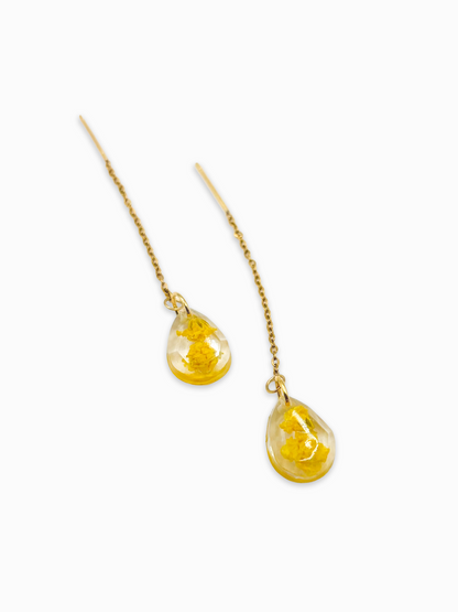 Limoncello Romance Teardrop Mini Threader Earrings