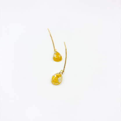 Limoncello Romance Teardrop Mini Threader Oorbellen