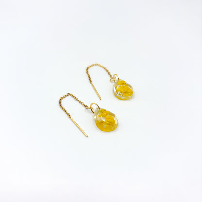Limoncello Romance Teardrop Mini Threader Oorbellen