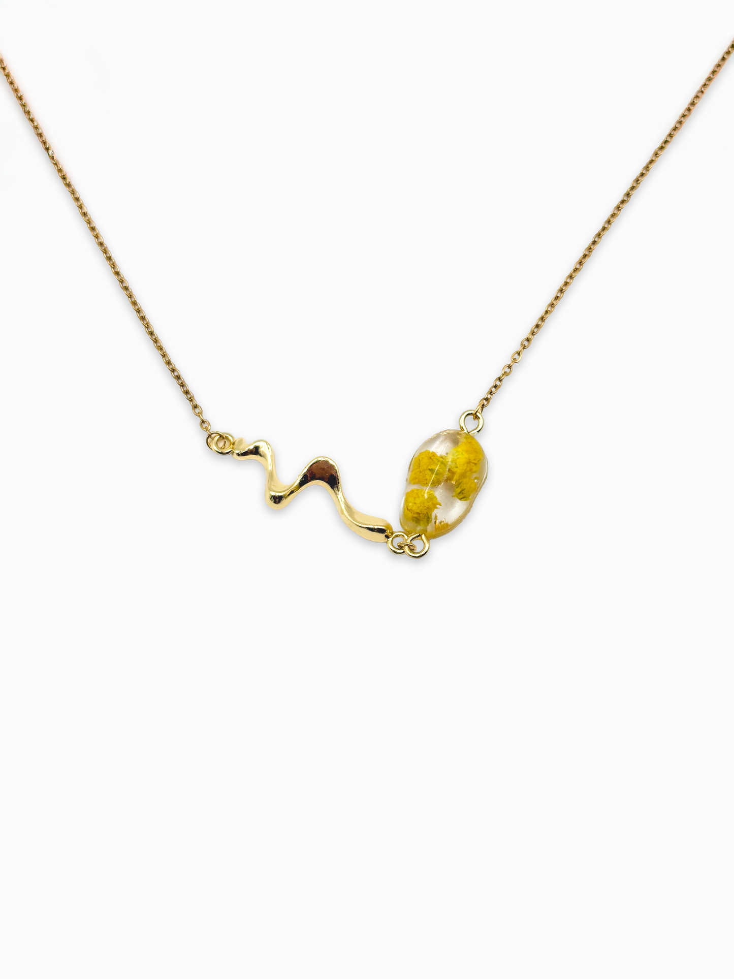 Limoncello Romance Liquid Pebble Necklace